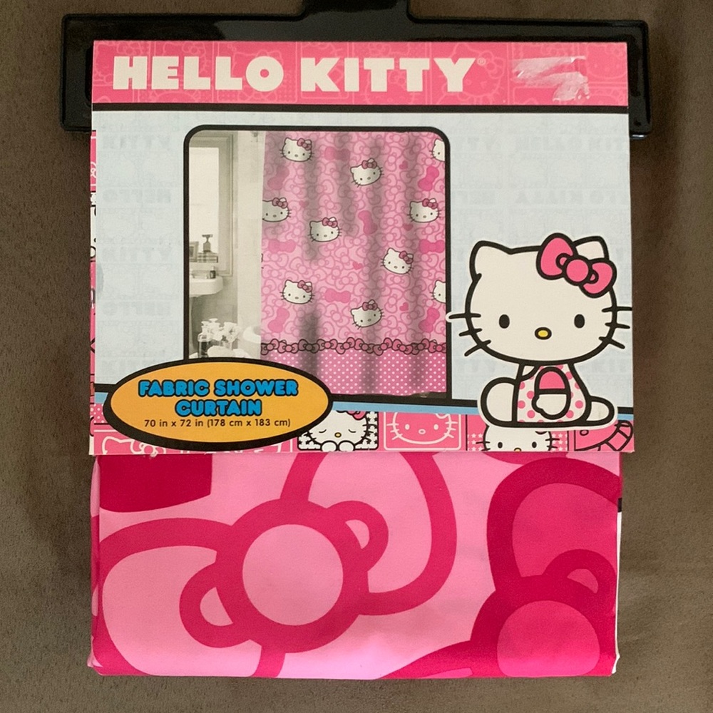 Hello Kitty Fabric Shower Curtain